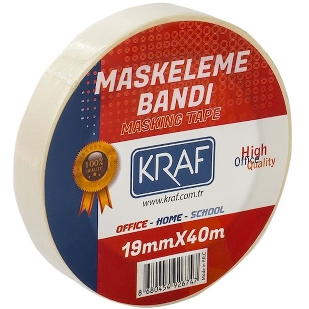 Maskeleme Paketleme ve Sabitleme Bandı 19 mm X 40 mt