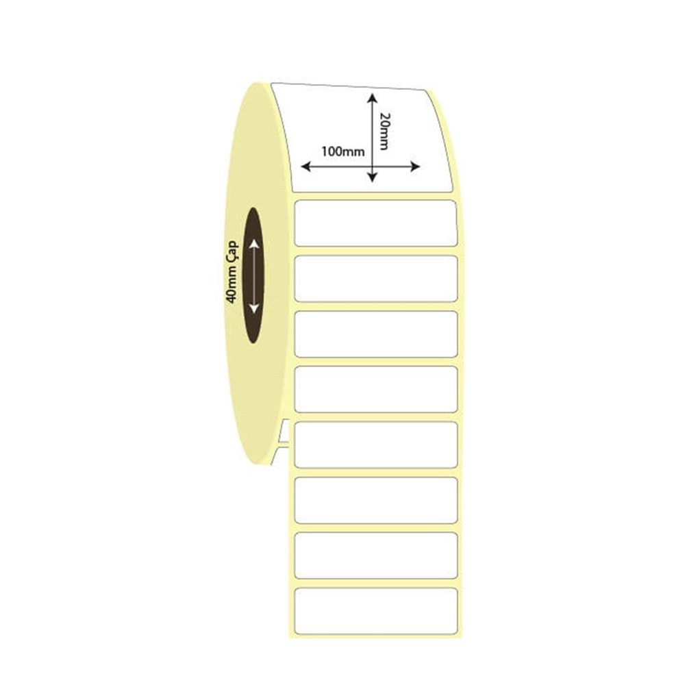 Barkod Etiket 100 mm x 20 mm