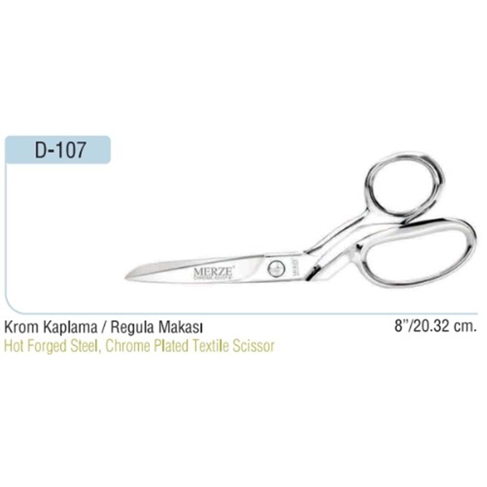 Regula Makası Krom 8 Inch