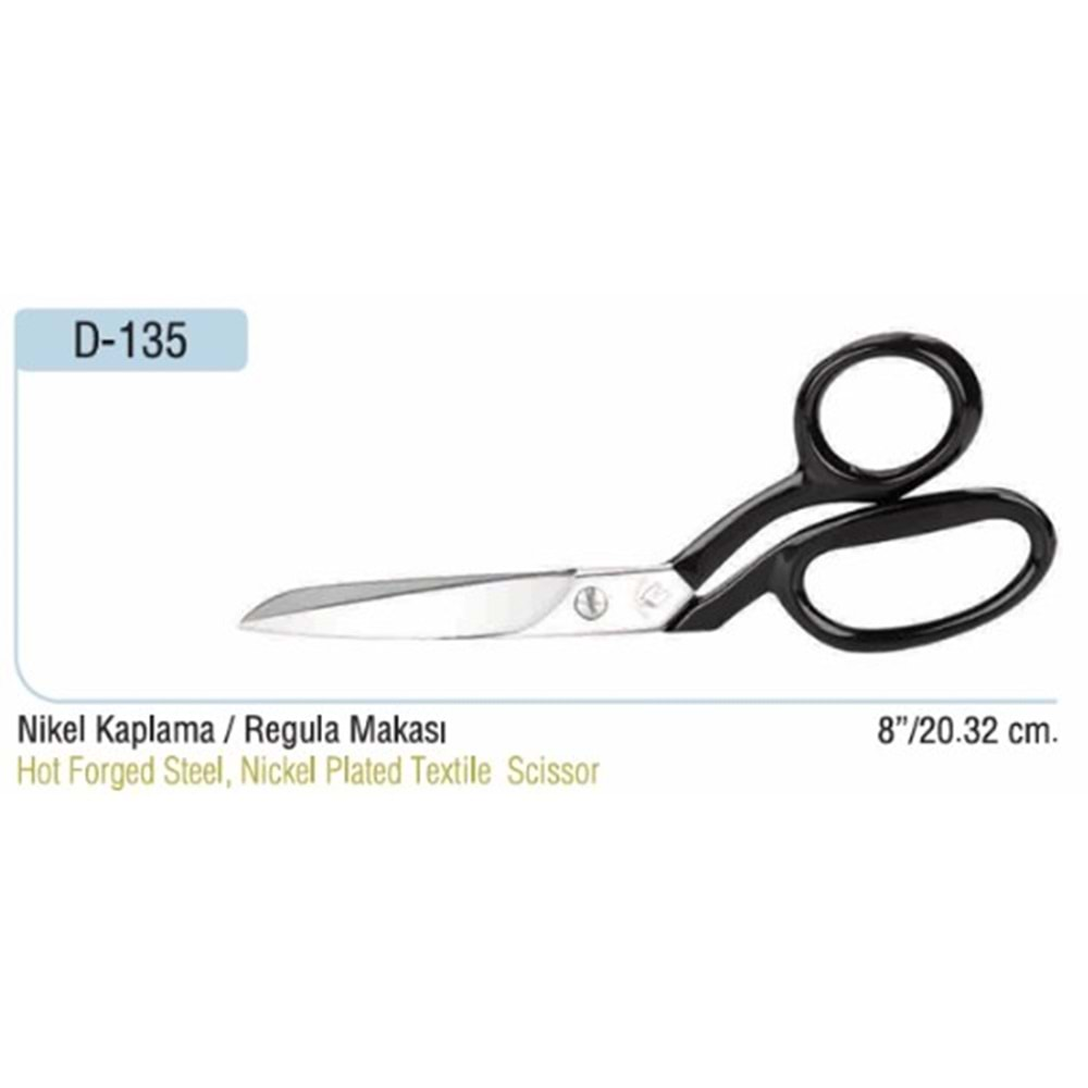 Regula Makası Nikel 8 Inch