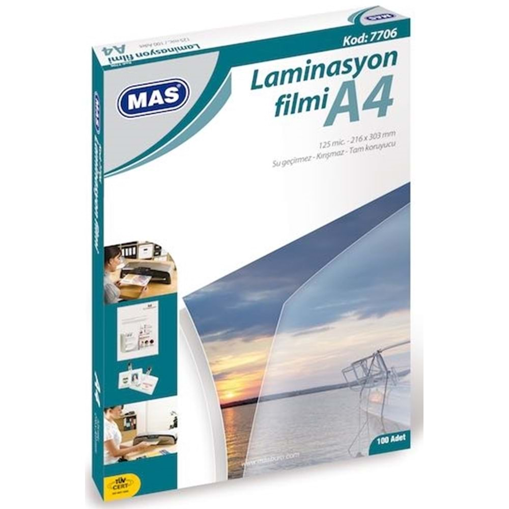 A4 Laminasyon Filmi 125 Micron