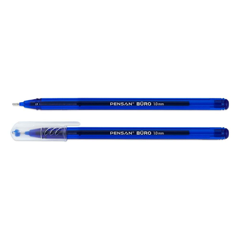 Tükenmez Kalem, Renk Mavi, Model Büro, 1.00 mm