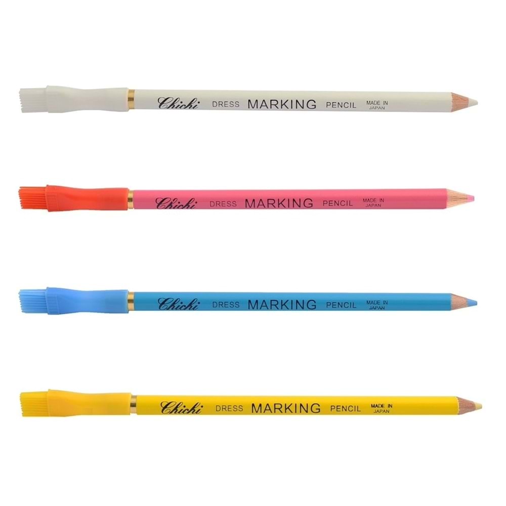 Kumaş İşaretleme Yumuşak ve Fırçalı Kalem, Renk : Beyaz