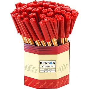 Tükenmez Kalem, Renk Kırmızı, Model 1010
