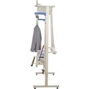 Askılı Elbise Poşetleme Makinesi, Manuel, Kollu Model, 65 cm x 88 cm x 207 cm