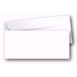 Diplomat Silikon Bantlı Zarf, Beyaz, 110 Gr, 105 Mm X 240 Mm, Çerçevesiz, Kutuda 500 Adet